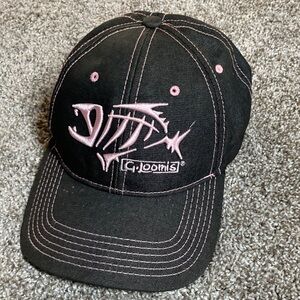 G. Loomis Skeleton Fish Embroidered Baseball cap 6 panel Adjustable Hat OSFM